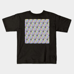 Geometric Triangles Pastel Colour Kids T-Shirt